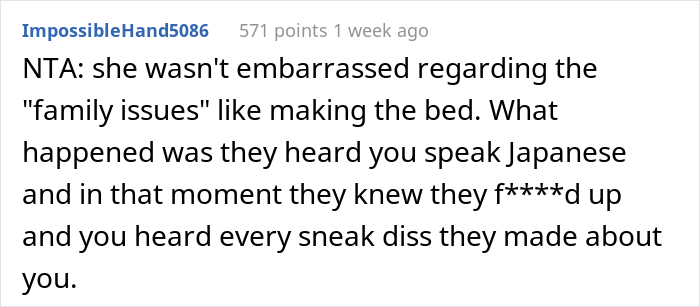 “AITA For Not Telling My Girlfriend And Her Family That I Can Speak Japanese?” “AITA For Not Telling My Girlfriend And Her Family That I Can Speak Japanese?”