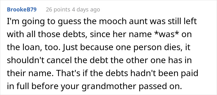 Woman Honors Her Mother&rsquo;s Wish To Pass On Her Last $700 To The Youngest, &ldquo;Parasite&rdquo; Sister, Maliciously Complies