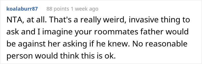 21 Y.O. Woman Gets Called Out For Refusing To Give Up Her Room Because Her Roommate&rsquo;s Dad Needed A Place To Sleep