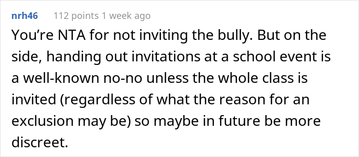 Teacher Calls Out This Mother Who Invited The Whole Class To Daughter's Birthday Party Except For A Bully, Mom Asks If She Was Wrong