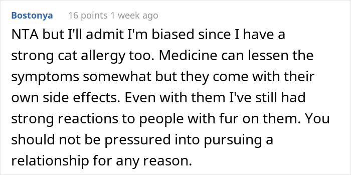 Person That Suffers From Allergy Went On A Date With A Cat Owner, Guy Caused A Scene When Told The Relationship Wasn&rsquo;t Going To Work
