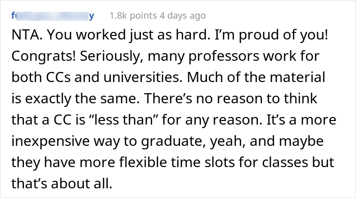 Woman Graduates From Community College But Her Family Thinks It's Nothing Compared To Her Cousins' University Degrees, Drama Ensues