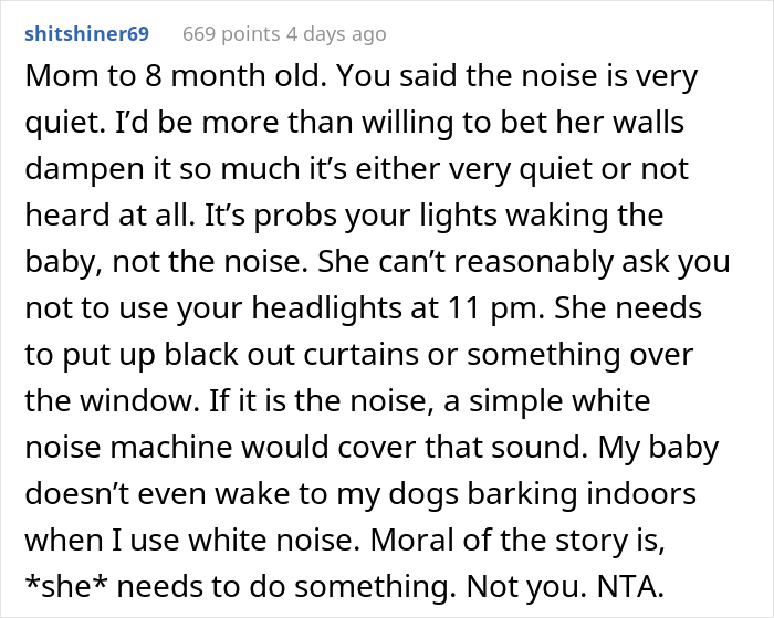 “AITA For Telling My Neighbor To Get Over It When I Wake Her Baby Up?” “AITA For Telling My Neighbor To Get Over It When I Wake Her Baby Up?”