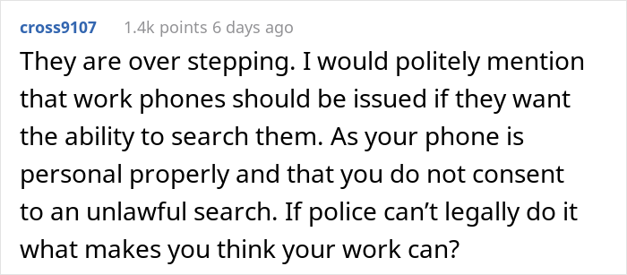 HR Wants To Check Employees&rsquo; Personal Phones Anytime They Want, People Are Not Having It