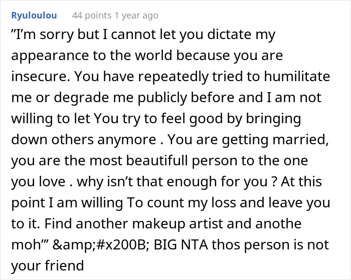 Maid Of Honor With A Scar On Her Face Asks If She's Right To Skip The Wedding After Bride Bans Makeup Just For Her