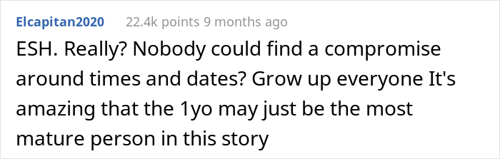 "AITA For Calling My MIL A Crybaby And Saying Her Birthday Isn't As Important As My Son's First Birthday?"