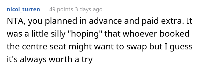 Mom Furious Over Guy Not Giving Up His Airplane Seat Makes Snide Remarks, He Turns To The Internet To Ask Which One Of Them Was In The Wrong Mom Furious Over Guy Not Giving Up His Airplane Seat Makes Snide Remarks, He Turns To The Internet To Ask Which One Of Them Was In The Wrong