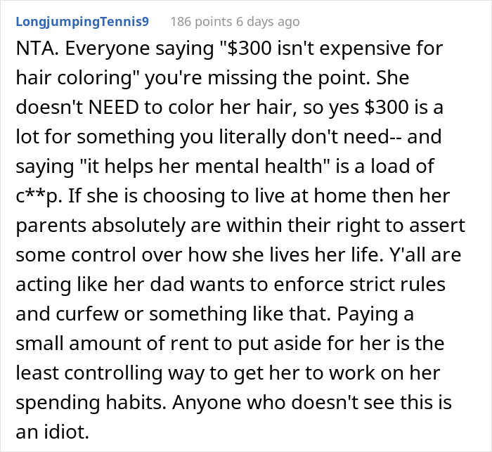 19-Year-Old Spends $300 On Rainbow Hair Because 'It's Important For Her Mental Health', Parent Demands She Pay Rent From Now On