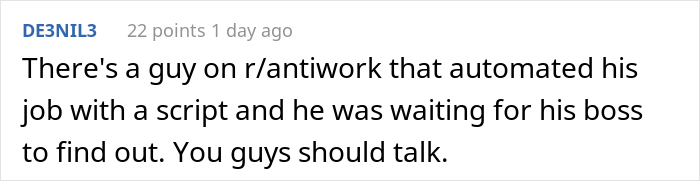 Employee Makes Boss' Position Useless By Maliciously Complying To Her Automation Request