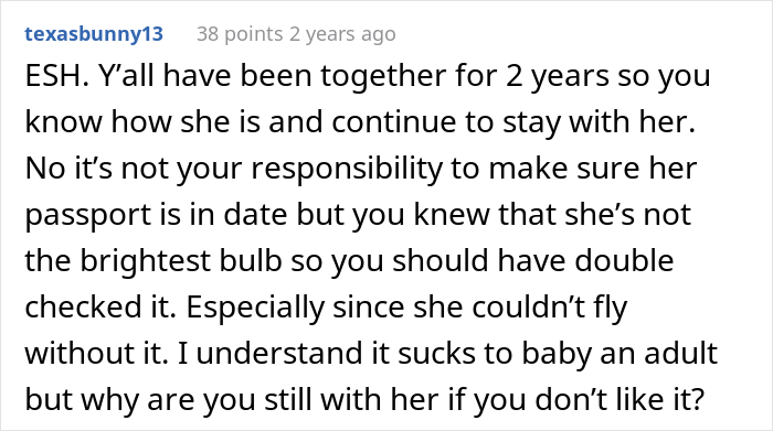 The Internet Sides With This Guy After He Left GF At The Airport Because Her Passport Was Expired