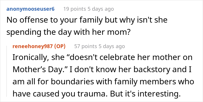 &ldquo;This Kind Of Rhetoric Is Really Disturbing, Offensive, And Disrespectful&rdquo;: Childless Sister-In-Law Requests To Be &ldquo;Equally Celebrated&rdquo; On Mother&rsquo;s Day