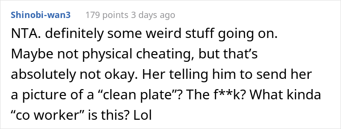 Wife Is Baffled When Husband Chooses To Eat Female Coworker's Food Instead Of The Dinner She's Made Wife Is Baffled When Husband Chooses To Eat Female Coworker's Food Instead Of The Dinner She's Made