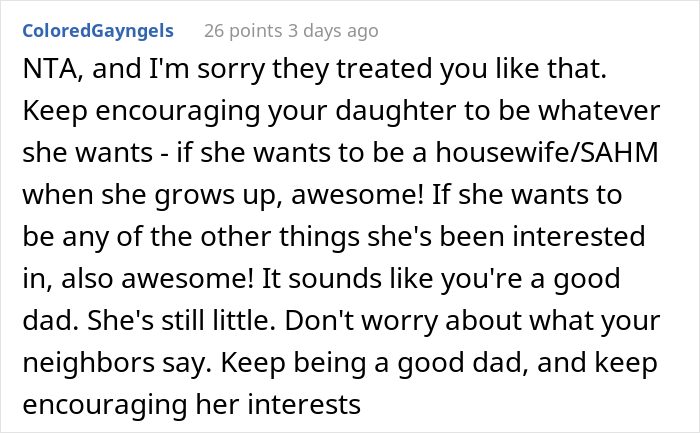 "I Haven't Been Able To Sleep Since Then": Neighbors Claim Dad&rsquo;s Brainwashing His 5 Y.O. Daughter By Encouraging Her Wish To Be A Housewife