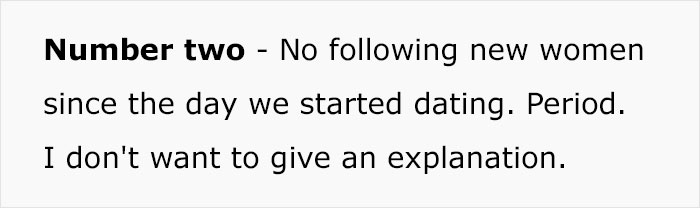 Woman Shares A Controversial List Of Rules She Makes All Of Her Boyfriends Follow Woman Shares A Controversial List Of Rules She Makes All Of Her Boyfriends Follow