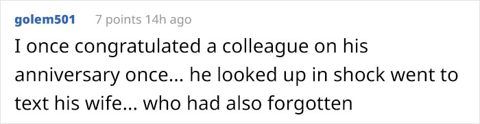 Man&rsquo;s Secret Plan Of Reminding Coworker&rsquo;s Husband Of Their Wedding Anniversary Warms The Hearts Of 171k People In This Online Group