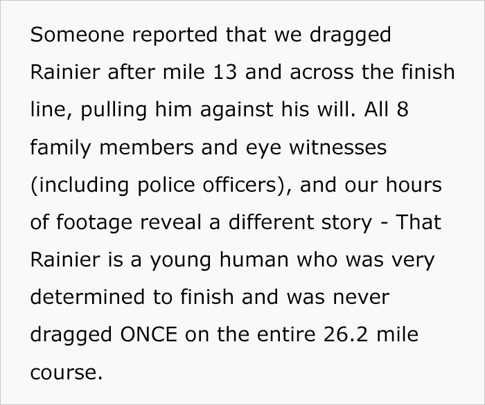 Family Of 6-Year-Old Who Ran A 26-Mile Marathon With Them Was Visited By Child Protective Services, Speaks Out About It (Update)
