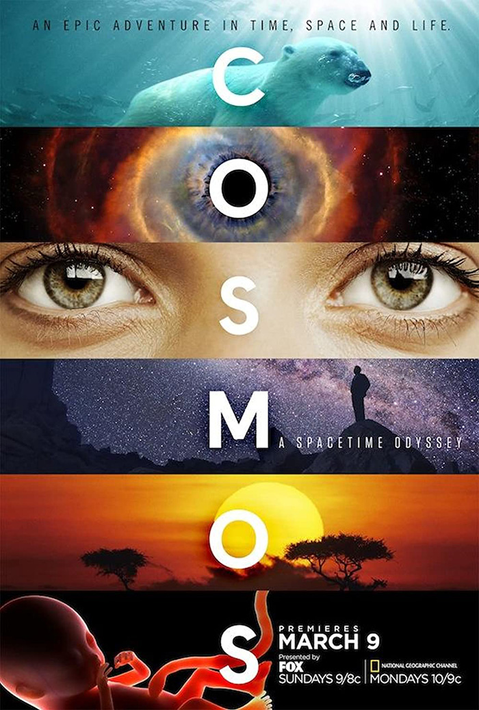 Movie poster for "Cosmos A Spacetime Odyssey"