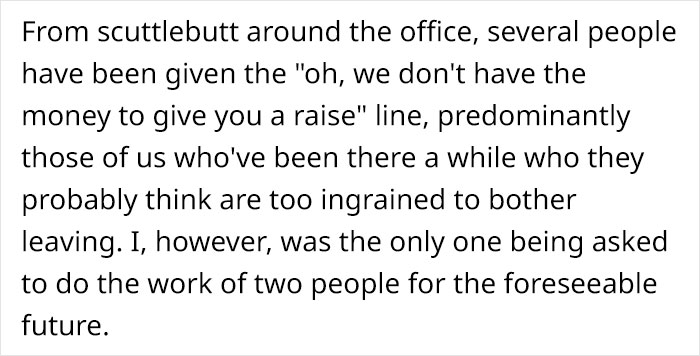 Employee Is Triggered After Being Told There's No Money For Salary Increases While The Management Got 10% Raises And Bonuses, Bites Back In A Brilliant Response