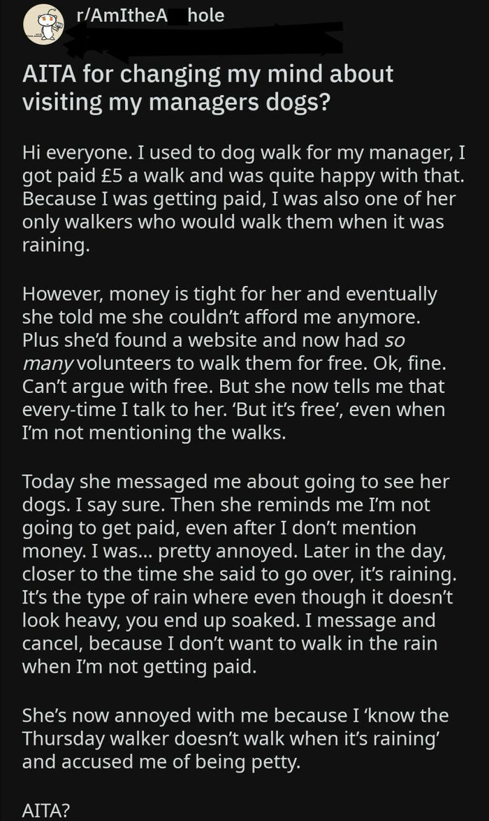 Walk My Dog In The Rain For Free!