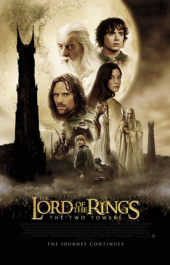 Movie poster for "The Lord Of The Rings: The Two Towers"