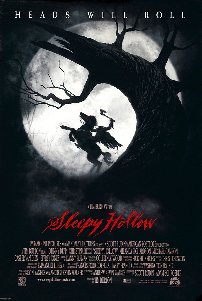 Movie poster for "Sleepy Hollow"