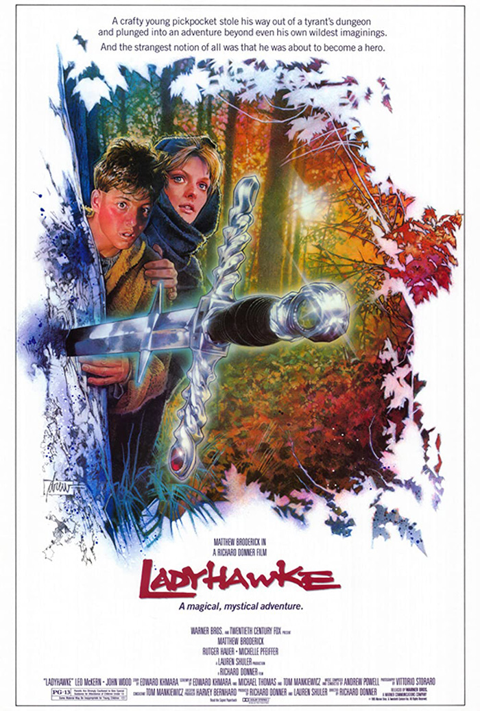 Movie poster for "Ladyhawke"
