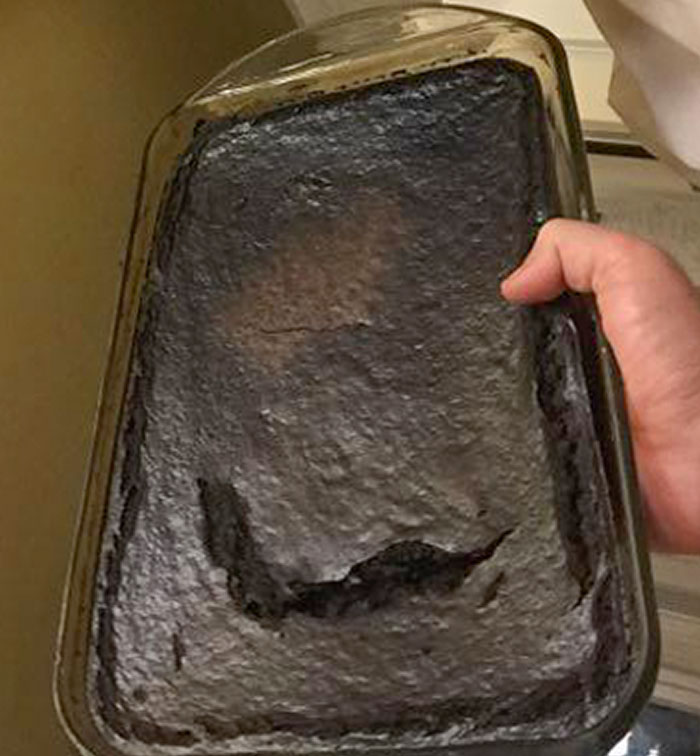 This Is A Cheesecake My Wife Was Cooking And Forgot About. I Came Home 10 Hours After She Had Gone Out To A House Full Of Smoke And Fished This Out Of The Oven