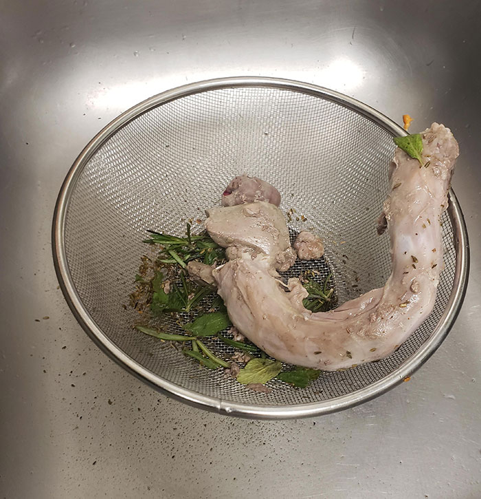 My Wife Spent The Last 5 Hours Carefully Making Dinner And Specifically The Gravy. She Went To Strain It So She Could Get The Extra Stuff Out