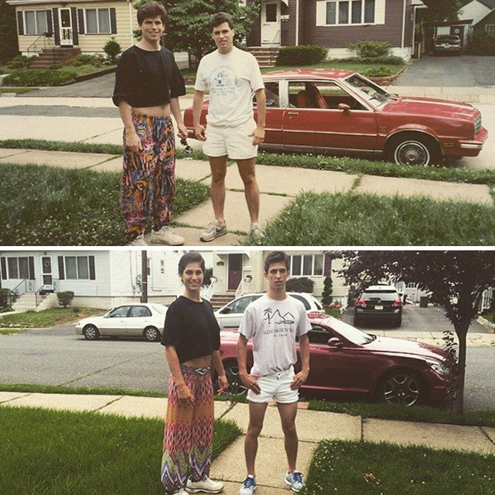 My Sister And I Couldn't Resist. My Dad And Uncle Hoped This Photo Was Forgotten