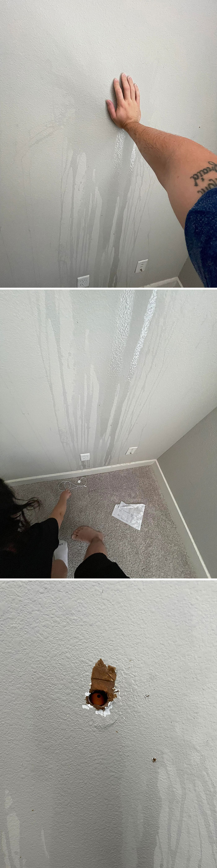 Drilled Into A Sprinkler Pipe And Soaked Every Apartment From Mine 4th Floor Down