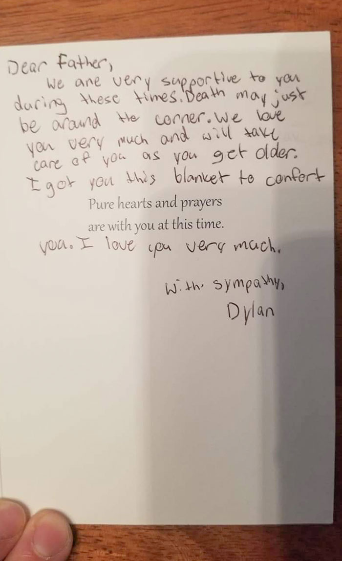 My Son Got Me A Sympathy Card For My 40th Birthday