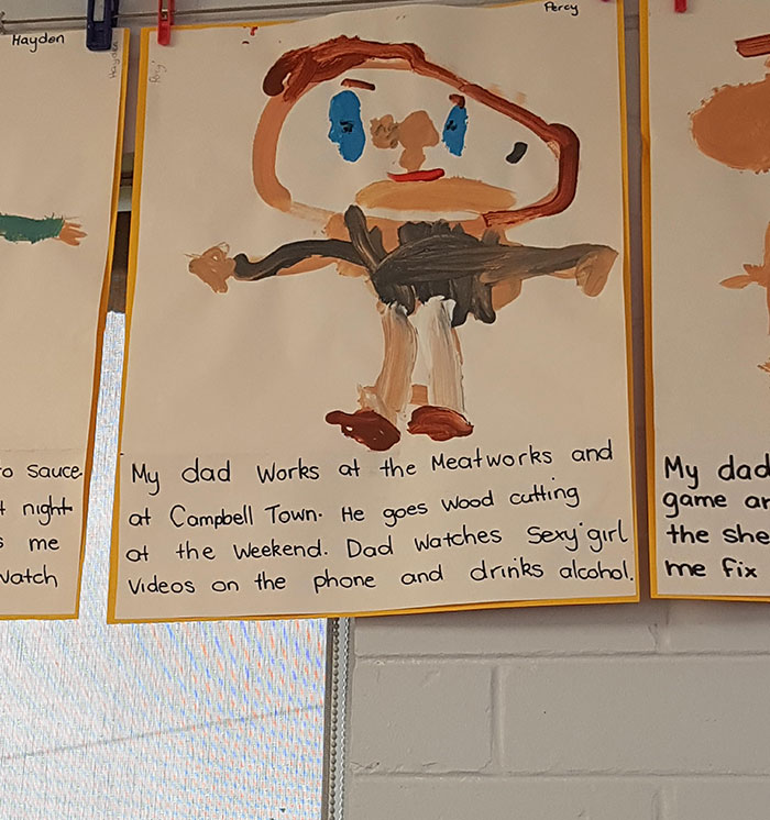 Father's Day Surprise. Snitches Get Stitches