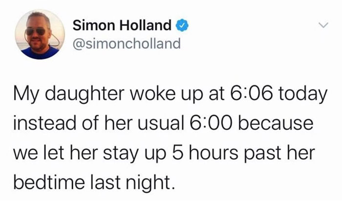 Kids Don't Ever Sleep Longer In The Morning. They Just Get More Grumpy If They Stay Up Late