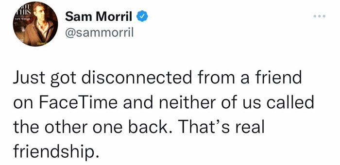 Funny meme about real friendship captured on a popular Instagram page.