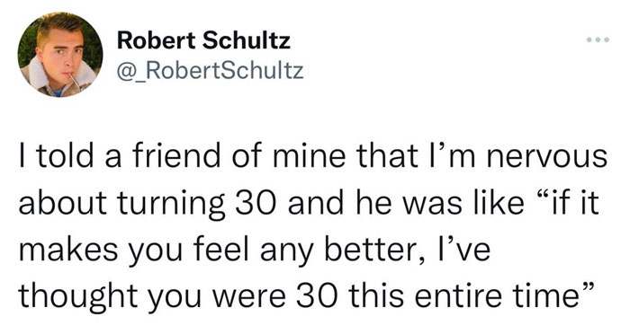 Hilarious meme about turning 30 shared on a popular Instagram page.