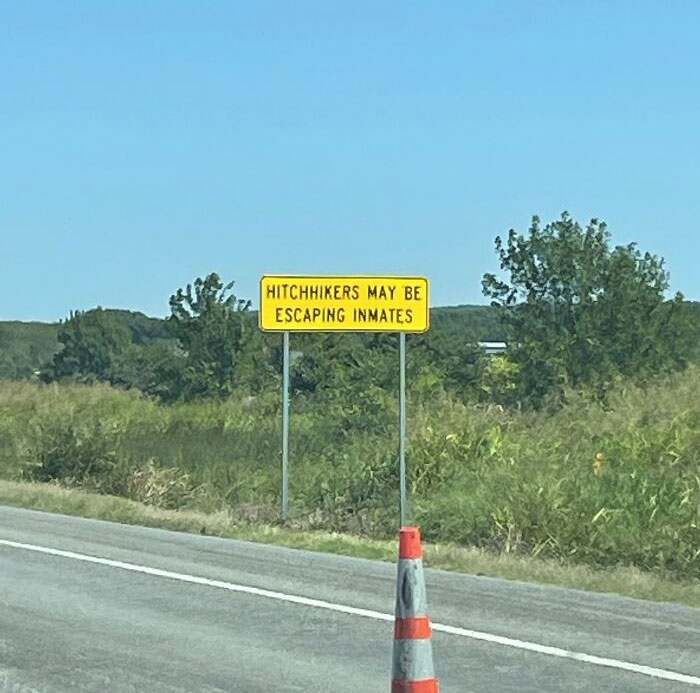 Is It Saying I Should Help The Hitchhikers?