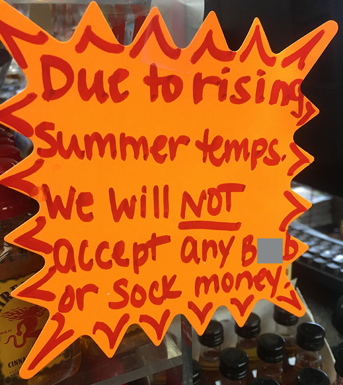 They Actually Had To Post A Sign