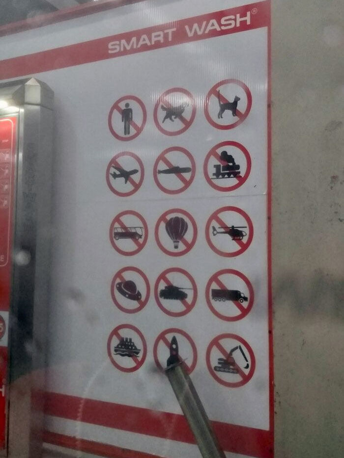 This Sign At A Car Wash