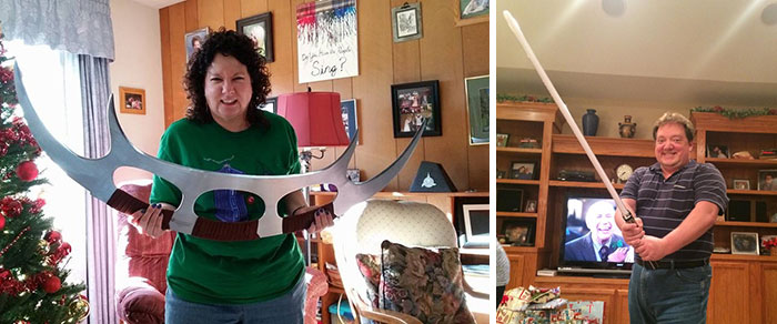 My Mother And Her New Boyfriend On Christmas. I Think They're Made For Each Other