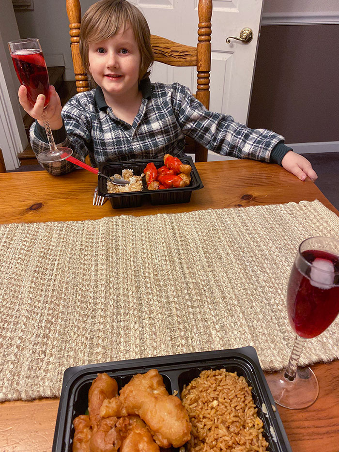 Did A “Date Night” With My Son Tonight. I Bought Sparkling Grape Juice And He Said “Wow! This Is A Fine, Quality Wine, Mom!”