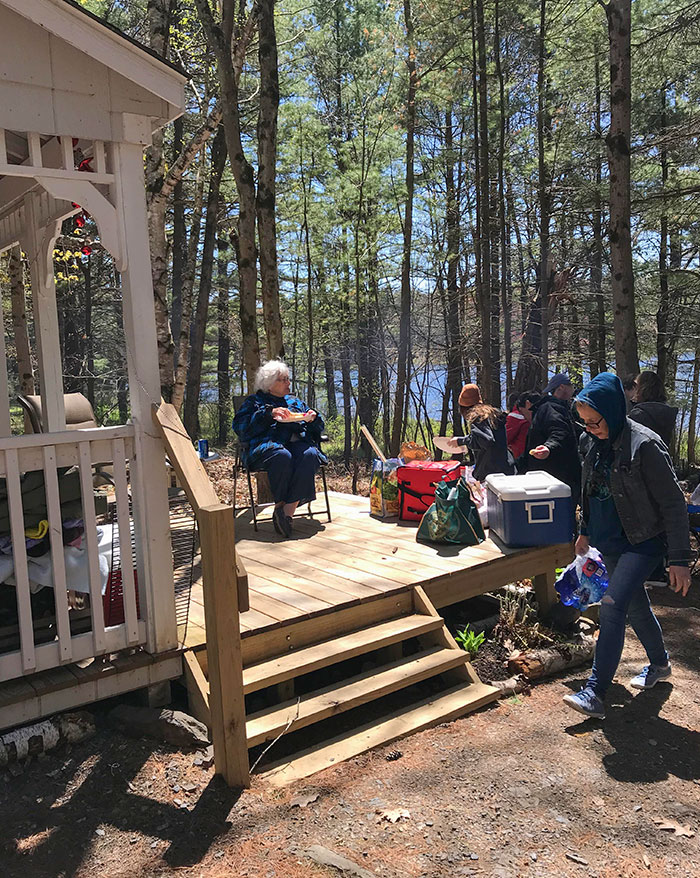 Mom. 92. All She Wanted For Her Birthday Was Grilled Hot Dogs By The Lake And Us