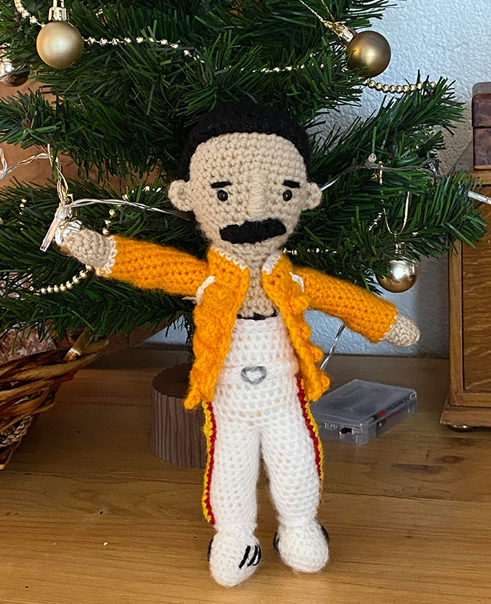 My Mum Has Been Crocheting Freddy Mercury Dolls And Auctioning Them Off For Cancer Research