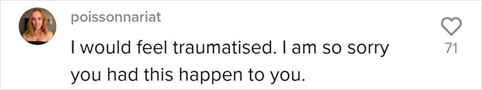 Comment expressing sympathy about an unpleasant tattoo session experience.