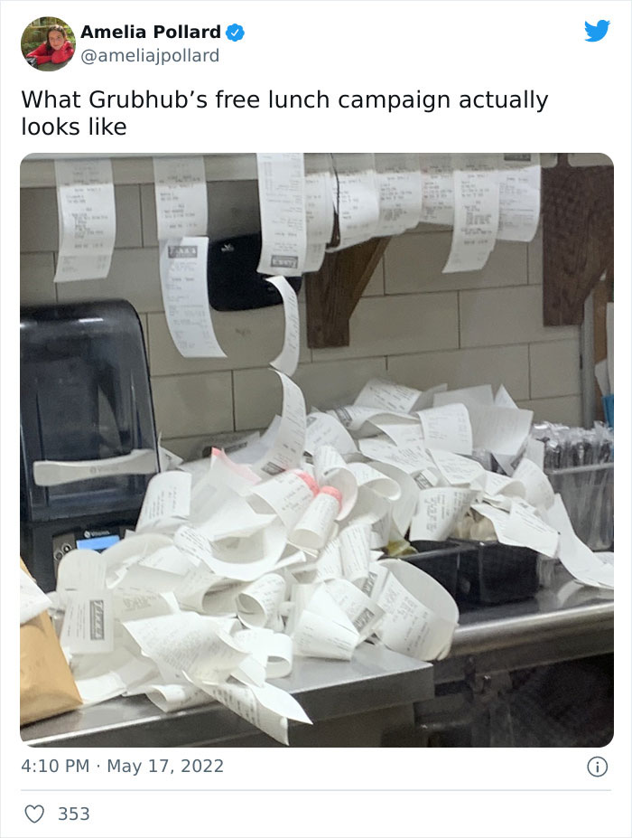 Restaurants And Couriers Appalled At Grubhub After They Launched A "$15 Off Lunch" Promo And Didn't Warn Them Restaurants And Couriers Appalled At Grubhub After They Launched A "$15 Off Lunch" Promo And Didn't Warn Them