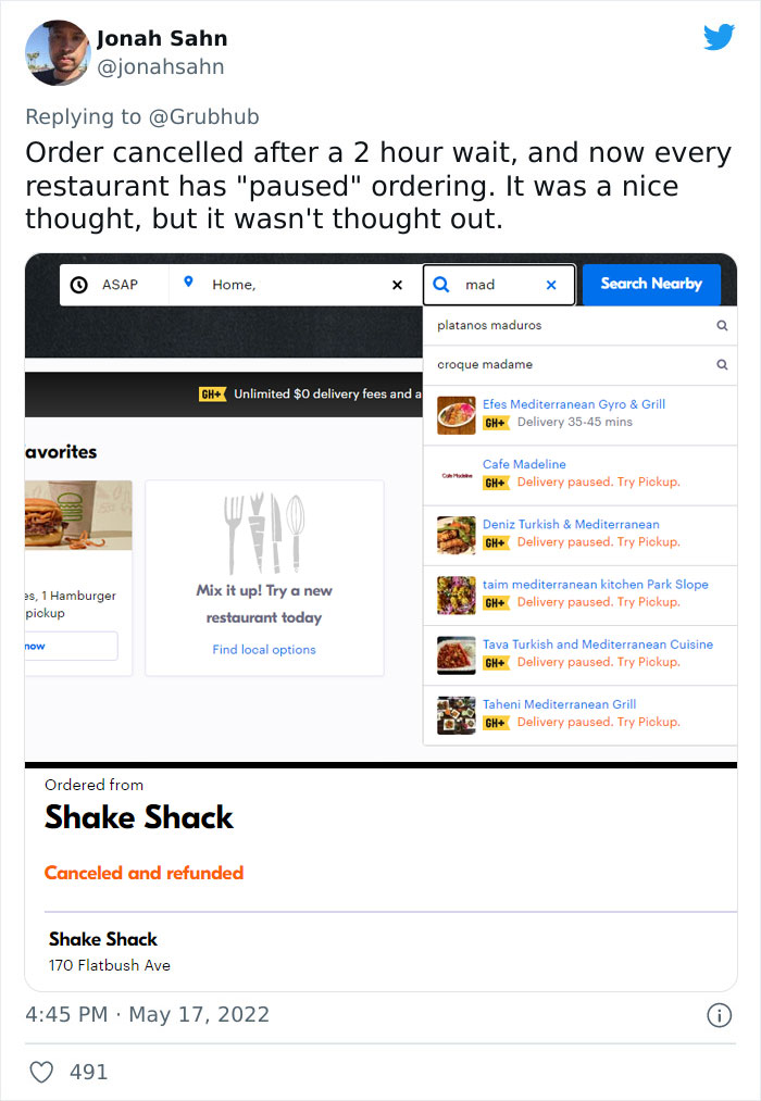 Restaurants And Couriers Appalled At Grubhub After They Launched A "$15 Off Lunch" Promo And Didn't Warn Them Restaurants And Couriers Appalled At Grubhub After They Launched A "$15 Off Lunch" Promo And Didn't Warn Them