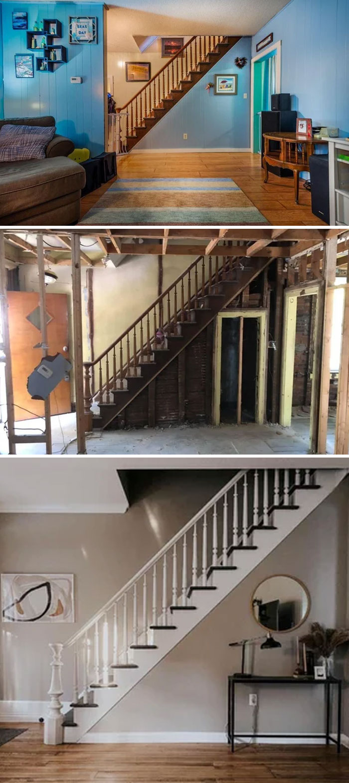 The Before, In-Progress, And After On Our 1860’s Workers Cottage