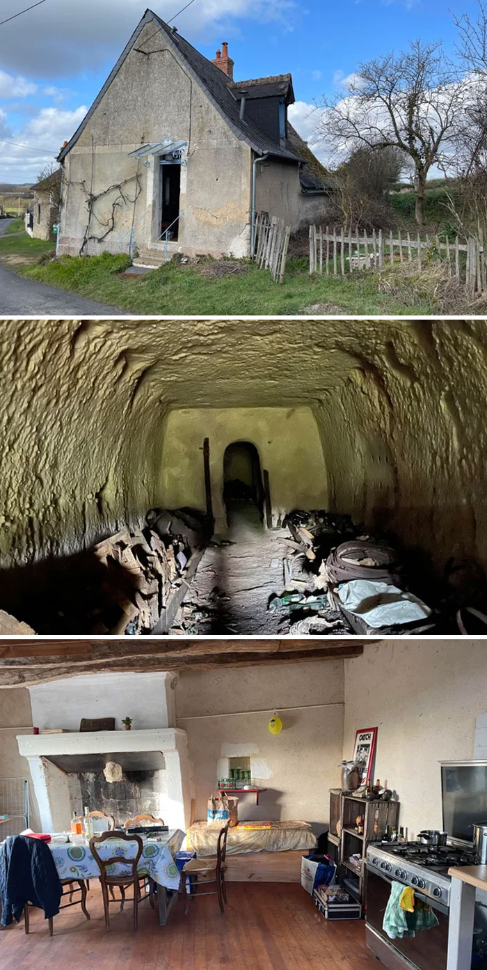 My Friend Wanted To Buy An Underground Wine Cellar And It Came With Two Old One-Room Houses (17th And 18th Centuries)