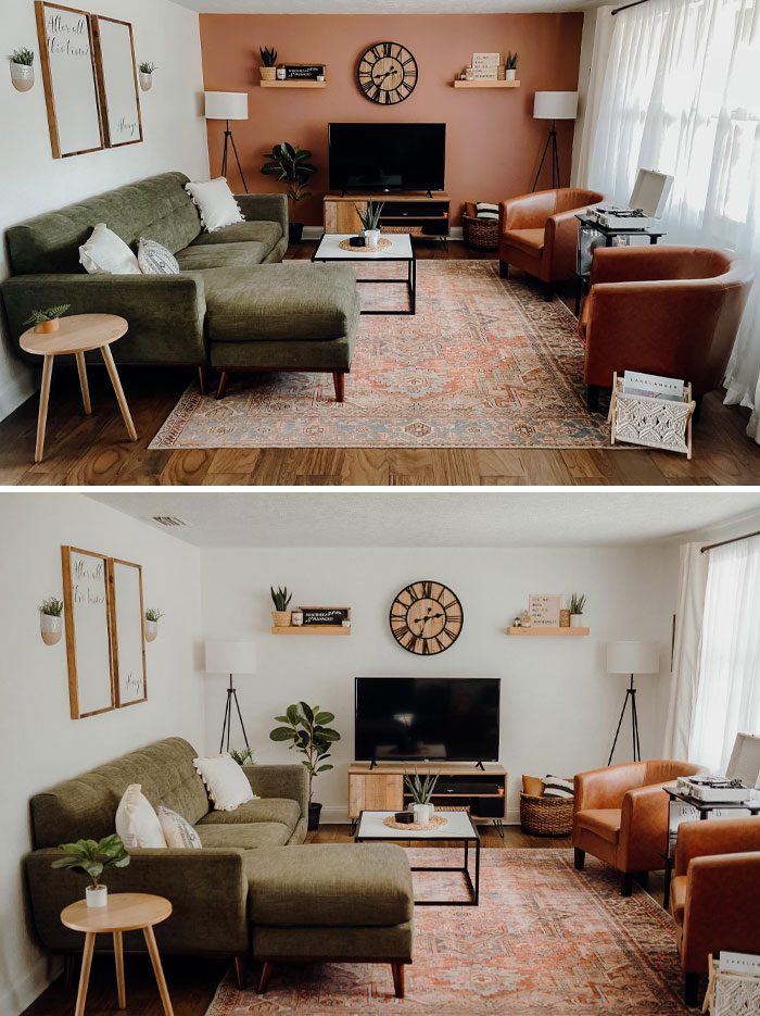 New Cocoa Nutmeg Accent Wall