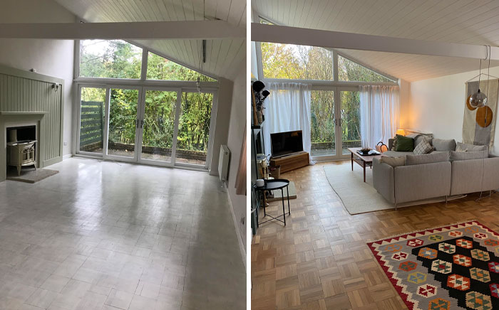 The Previous Owners Had Painted The Lovely Floors