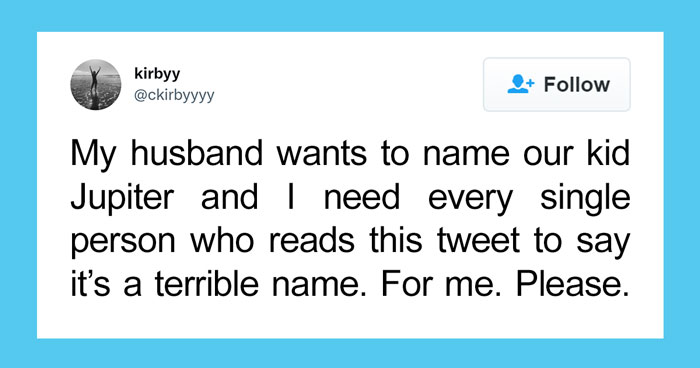 Woman Vents On Twitter About Her Husband Suggesting Jupiter As A Name For Their Daughter And Creates A Discussion